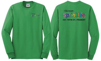 I Scream Sprinkles Long Sleeve T-Shirt- Adult Only
