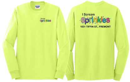 I Scream Sprinkles Long Sleeve T-Shirt- Adult Only