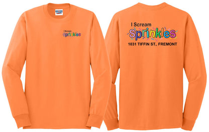 I Scream Sprinkles Long Sleeve T-Shirt- Adult Only