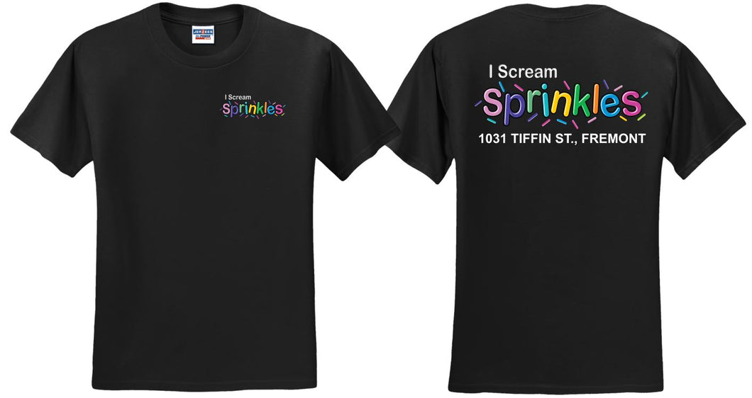 I Scream Sprinkles Short Sleeve T-Shirt- Youth and Adult