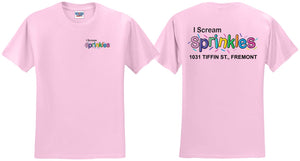 I Scream Sprinkles Short Sleeve T-Shirt- Youth and Adult