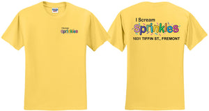 I Scream Sprinkles Short Sleeve T-Shirt- Youth and Adult