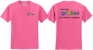 I Scream Sprinkles Short Sleeve T-Shirt- Youth and Adult