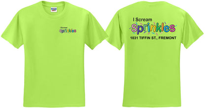 I Scream Sprinkles Short Sleeve T-Shirt- Youth and Adult