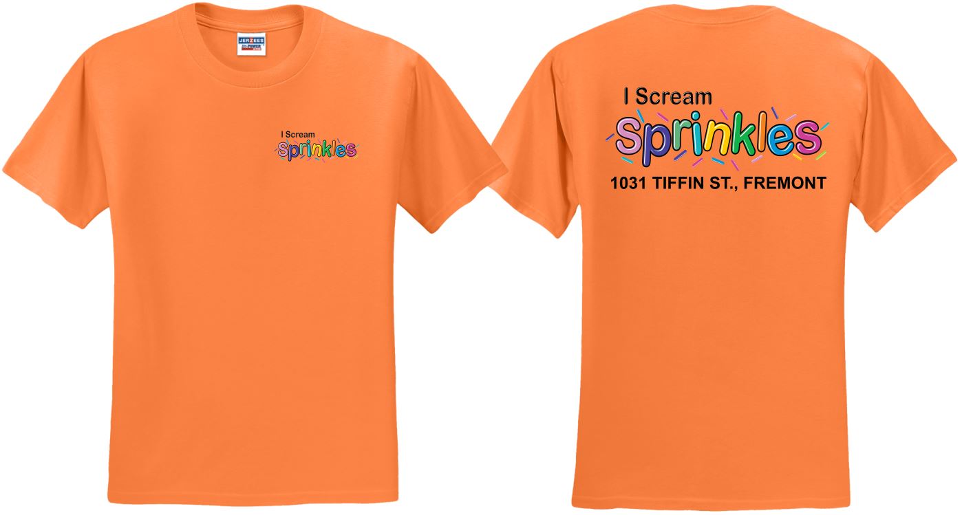 I Scream Sprinkles Short Sleeve T-Shirt- Youth and Adult