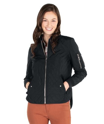WOMEN'S QUILTED BOSTON FLIGHT JACKET