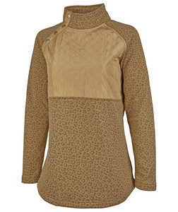 WOMEN'S PRINTED NEWBURY ASYMMETRICAL SNAP SWEATSHIRT