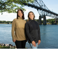 WOMEN'S PRINTED NEWBURY ASYMMETRICAL SNAP SWEATSHIRT
