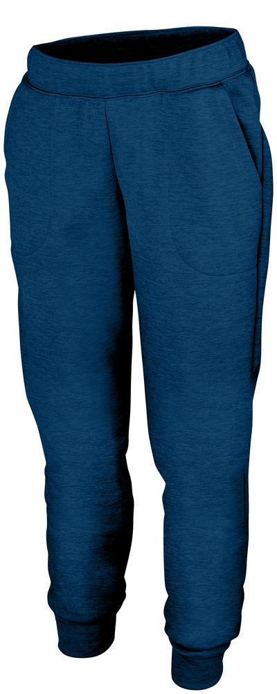 Ladies Tonal Heather Fleece Jogger -Local School thigh Design