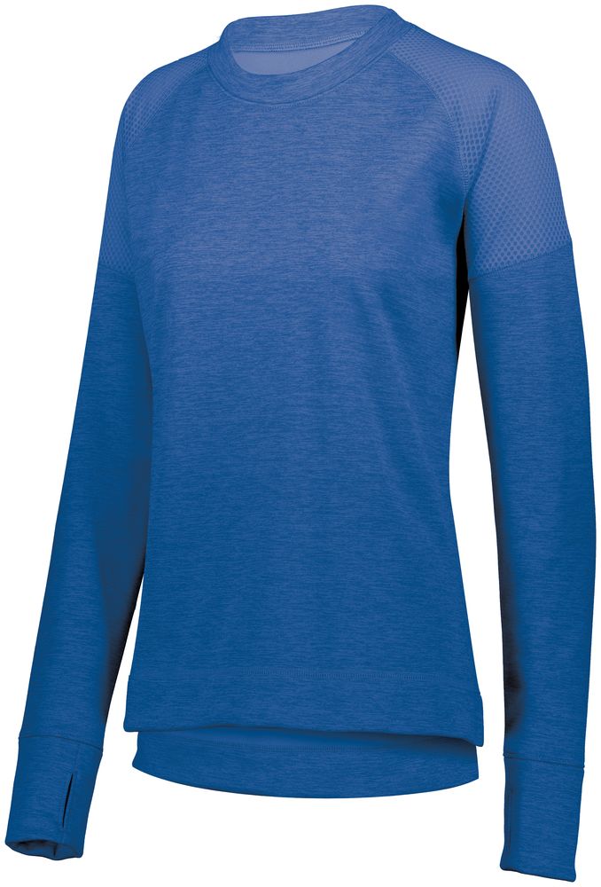 Ladies Zoe Tonal Heather Pullover-Local School Full Front Design
