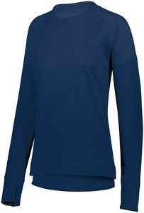 Ladies Zoe Tonal Heather Pullover-Local School Full Front Design
