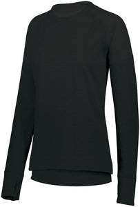 Ladies Zoe Tonal Heather Pullover-Local School Full Front Design