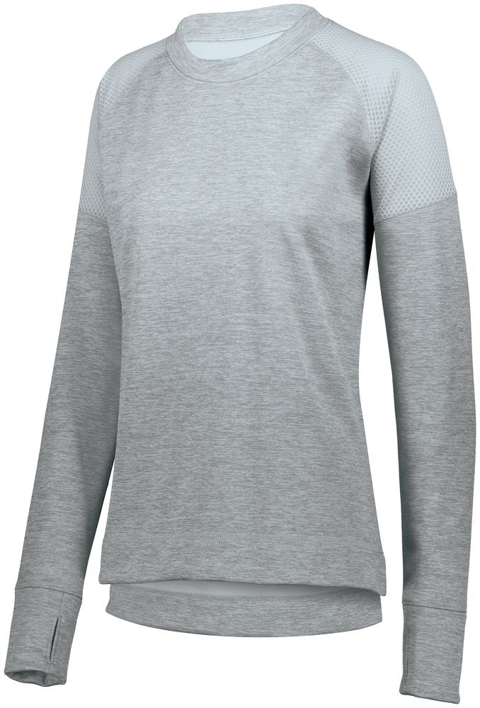 Ladies Zoe Tonal Heather Pullover-Local School Full Front Design