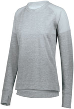 Ladies Zoe Tonal Heather Pullover-Local School Full Front Design