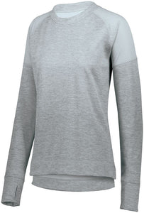 Ladies Zoe Tonal Heather Pullover-Local School Full Front Design
