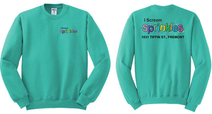 I Scream Sprinkles Crewneck Sweatshirt- Adult