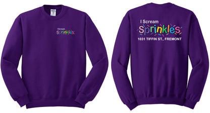 I Scream Sprinkles Crewneck Sweatshirt- Adult
