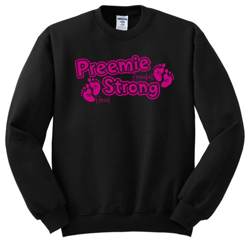 Preemie Strong Fundraiser for Hazel and Annabell- Crewneck Sweatshirt