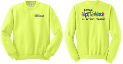 I Scream Sprinkles Crewneck Sweatshirt- Adult