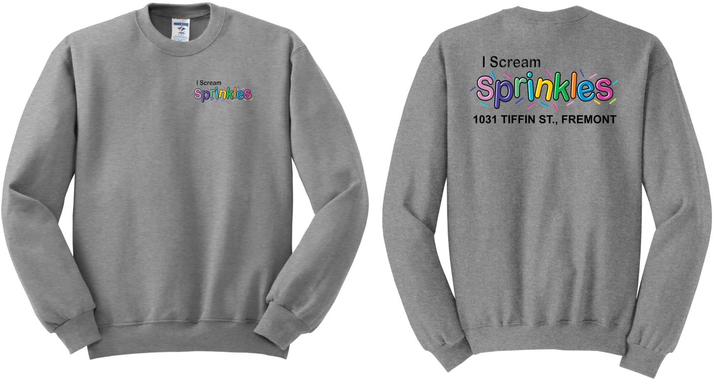 I Scream Sprinkles Crewneck Sweatshirt- Youth