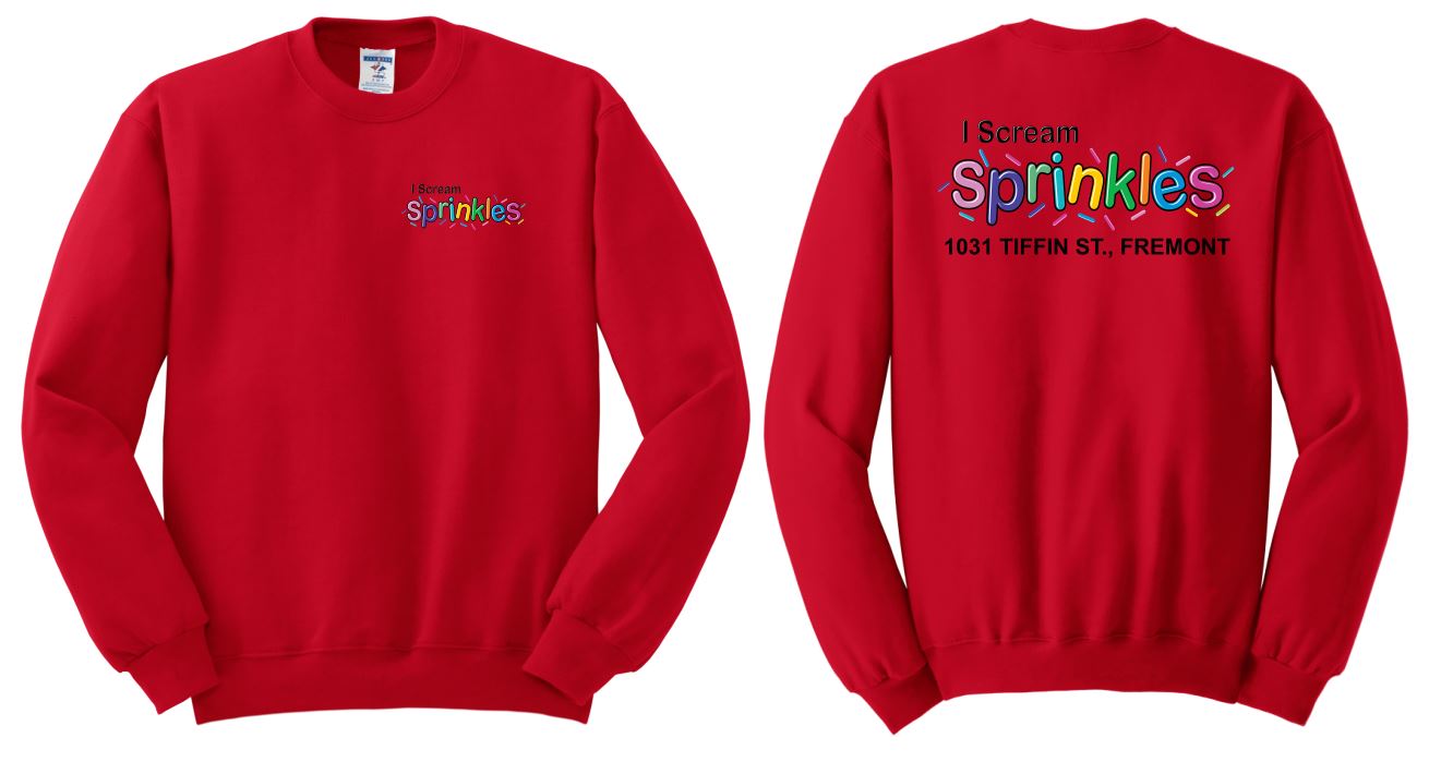 I Scream Sprinkles Crewneck Sweatshirt- Youth