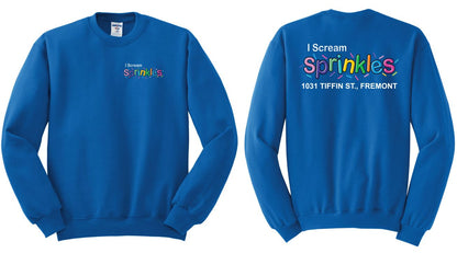 I Scream Sprinkles Crewneck Sweatshirt- Adult