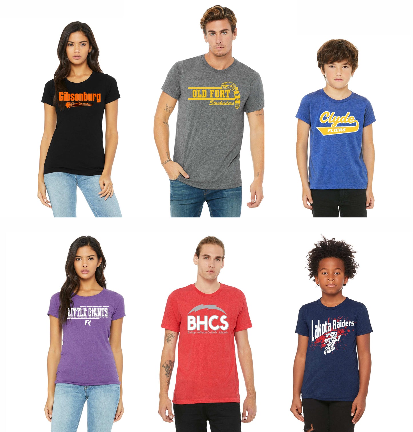 Triblend Short Sleeve T-Shirt- Local Schools