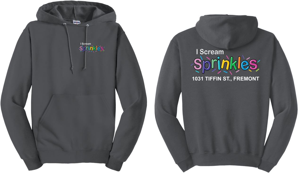 I Scream Sprinkles Hooded Sweatshirt- Youth