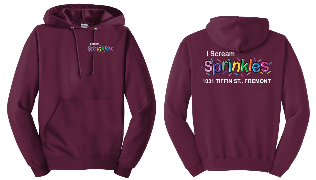 I Scream Sprinkles Hooded Sweatshirt- Youth