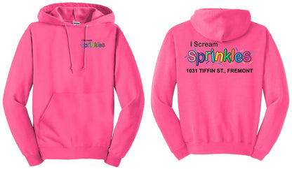 I Scream Sprinkles Hooded Sweatshirt- Adult