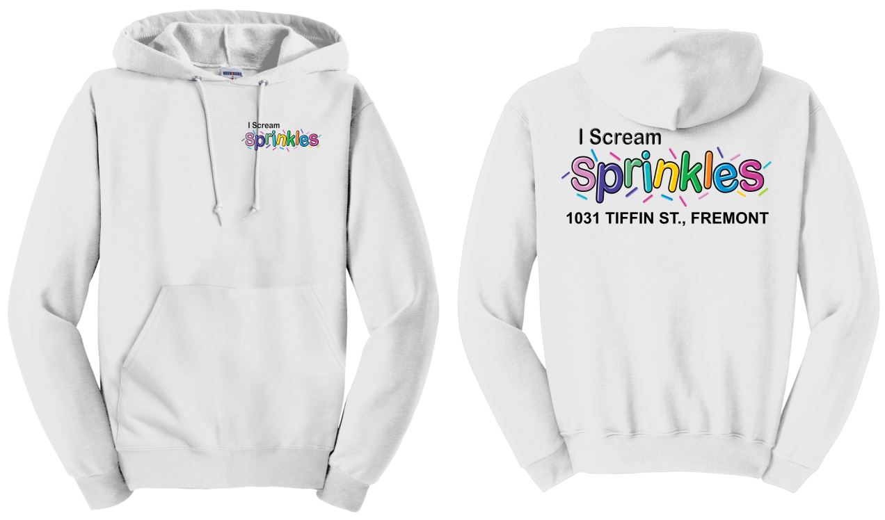 I Scream Sprinkles Hooded Sweatshirt- Youth