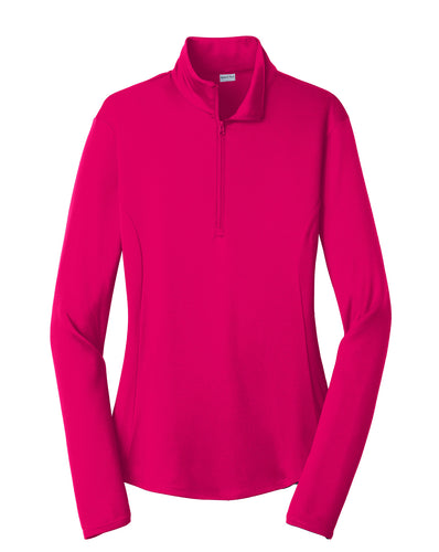 Ladies 1/4 zip Dri fit