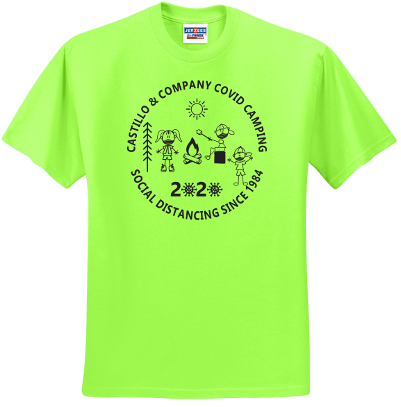 Covid Camping Tee- Castillo Family