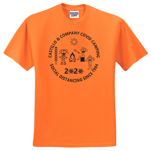 Covid Camping Tee- Castillo Family