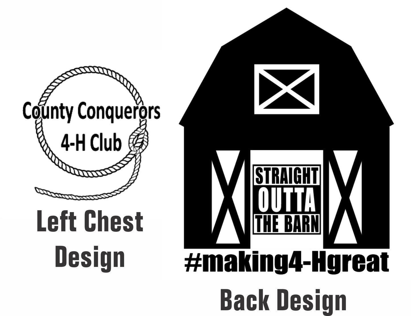 County Conquerors Men's or Ladies Dri-Fit Short-Sleeve T-shirt