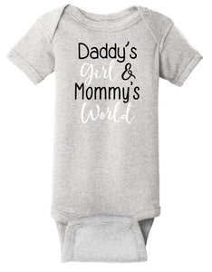 Daddy's Girl Mommy's World Onsie (RS4400)