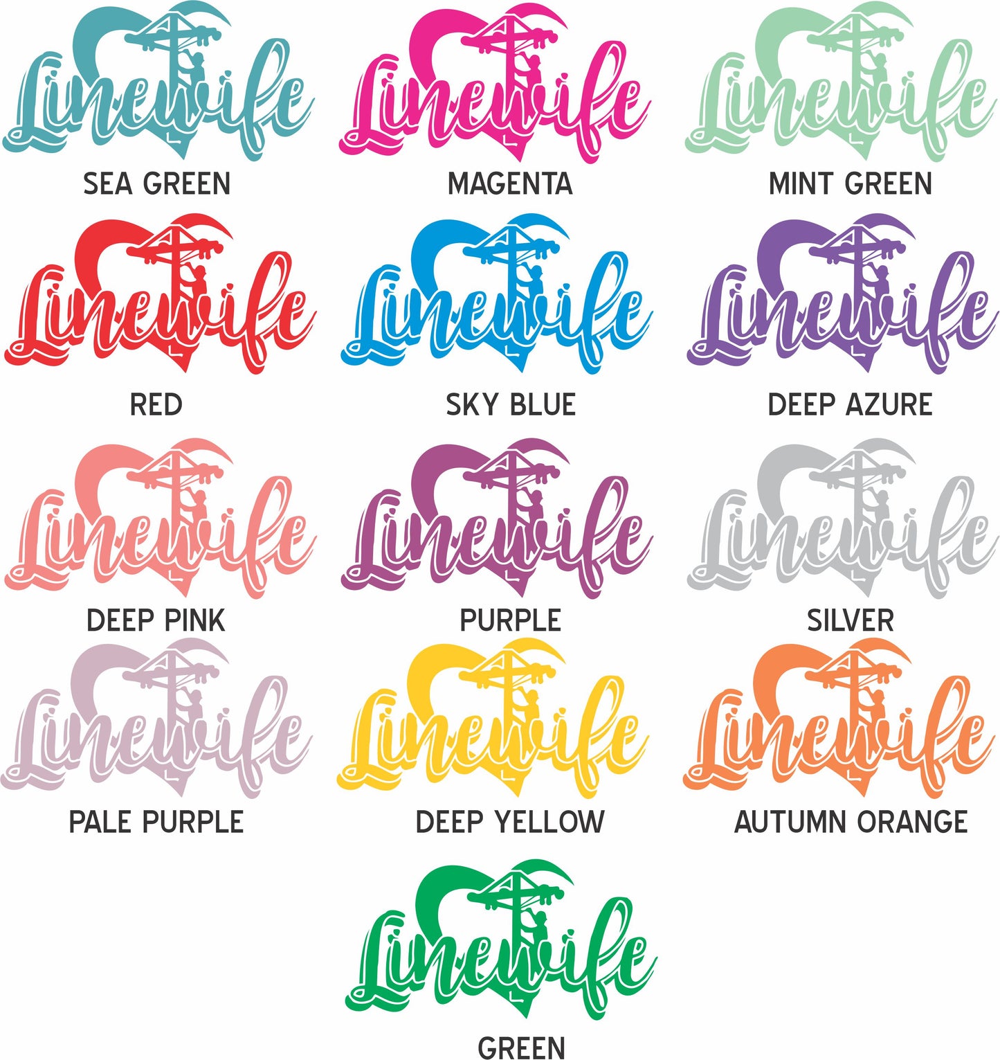 Lineman Wife, Linewife, Reflective Decals