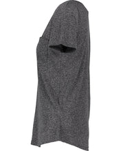 Enza EZ010- Ladies Melange Pocket Tee with MAMA on pocket