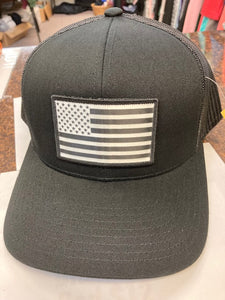Pacific Headwear Trucker Snapback American Flag Cap