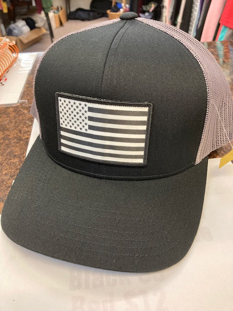 Pacific Headwear Trucker Snapback American Flag Cap