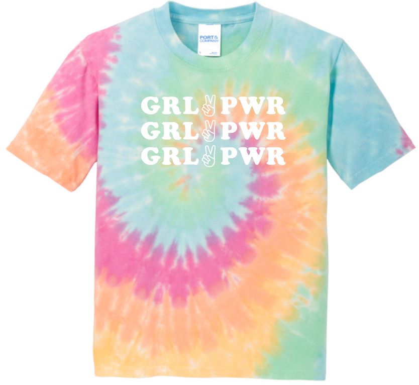 GRL PWR Youth Tie Dye T-Shirt
