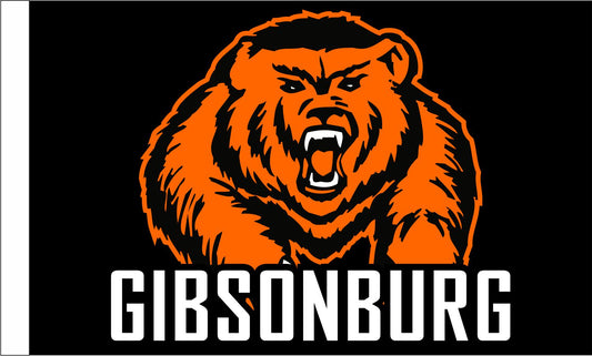 PRESALE! Gibsonburg Golden Bears  3' x 5' Double Sided Outdoor Flag