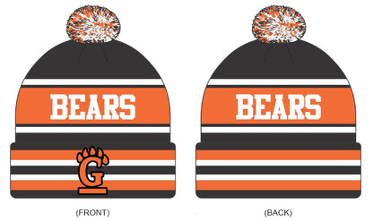 Gibsonburg Golden Bears Custom Knit Beanie- Local School