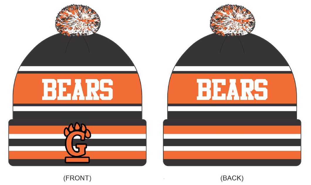 Gibsonburg Golden Bears Custom Knit Beanie- Local School