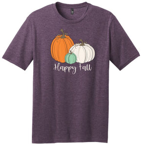 Happy Fall Pumpkins Tri-Blend T-shirt DM108L/DM108