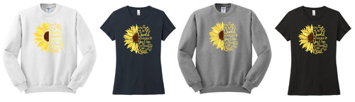 In a World Where You Can Be Anything, Be Kind Shirt, In a World Where You Can Be Anything, Be Kind Sweatshirt, Be Kind Shirt, Be Kind Sweatshirt, Flower Shirt, Flower Sweatshirt, Sunflower Shirt, Sunflower Sweatshirt