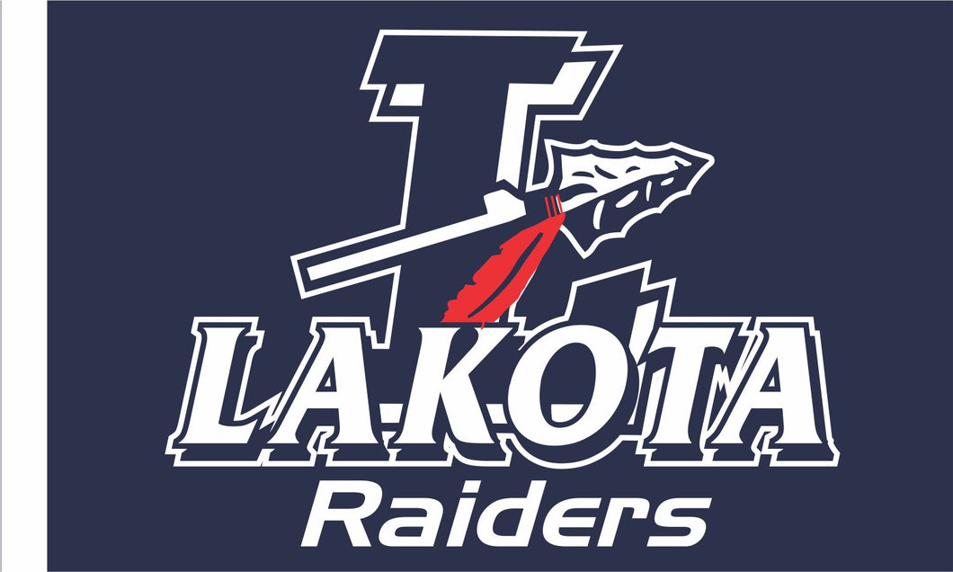 PRESALE! Lakota Raiders  3' x 5' Double Sided Outdoor Flag