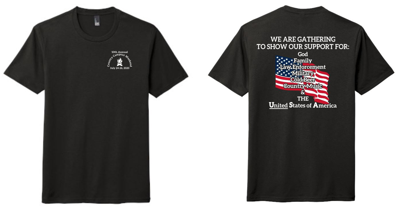Country Campout Weekend T-Shirt Options