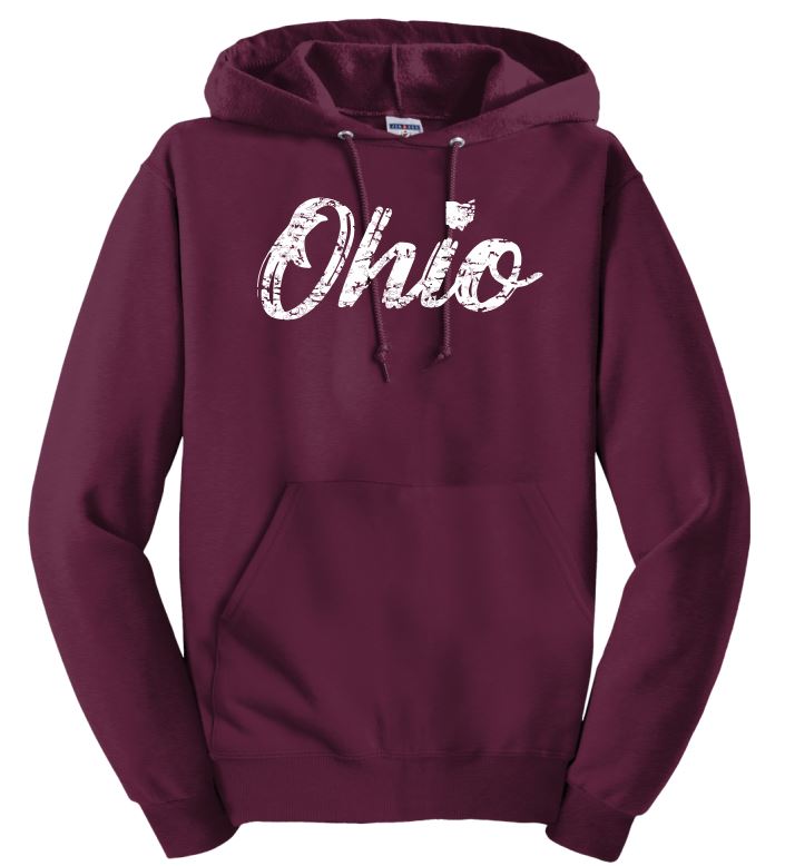 Ohio Hooded Sweatshirt, State Hooded Sweatshirt, Hooded Sweatshirt