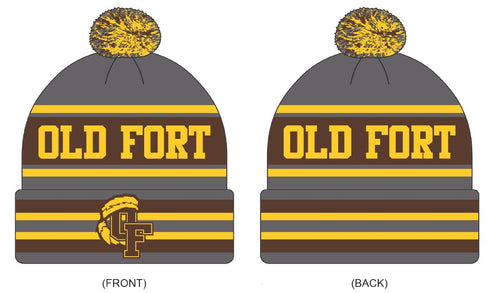 Old Fort PTO Custom Knit Beanie- Local School